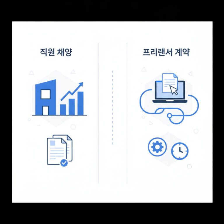 스타트업을 위한 현명한 선택: 직원 채용 vs. 프리랜서 계약, 핵심 차이점 완벽 비교
