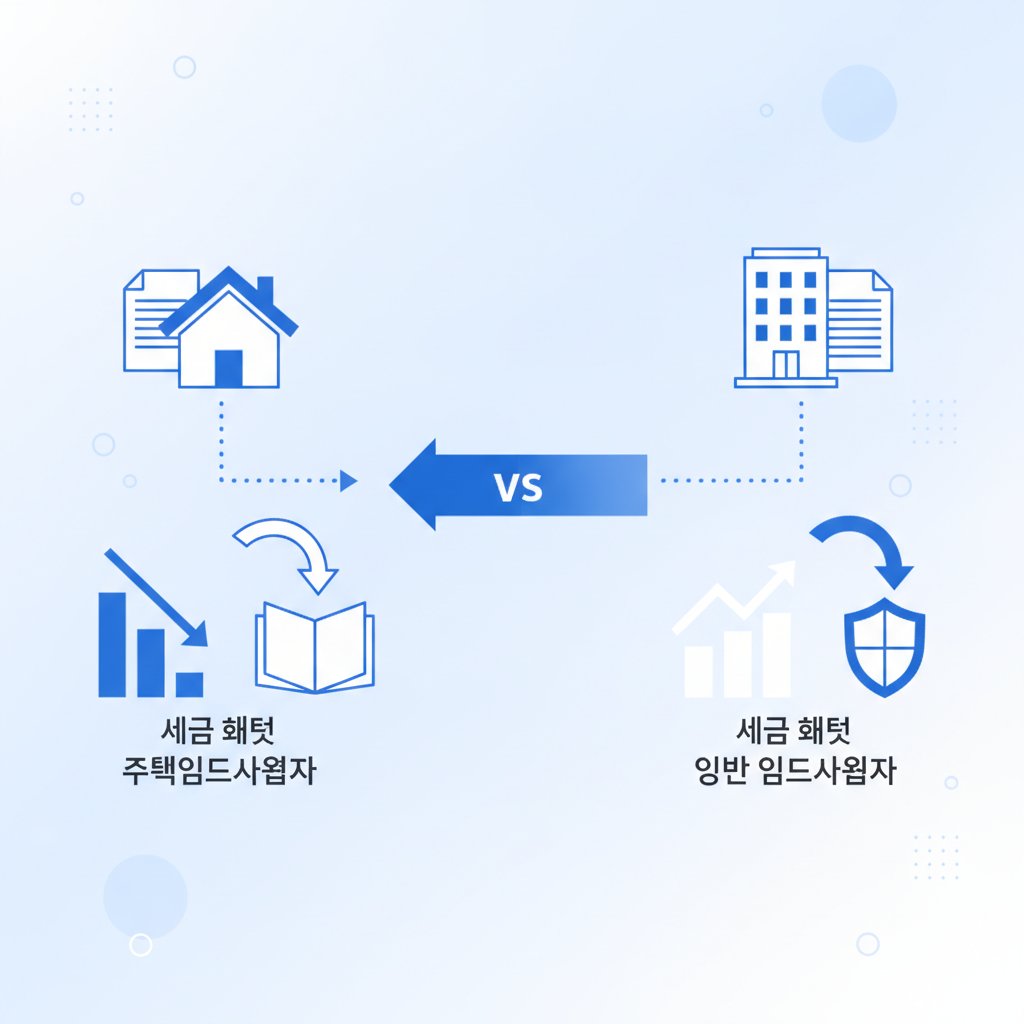 주택임대사업자와 일반 임대사업자등록의 세금 혜택과 의무 사항 비교