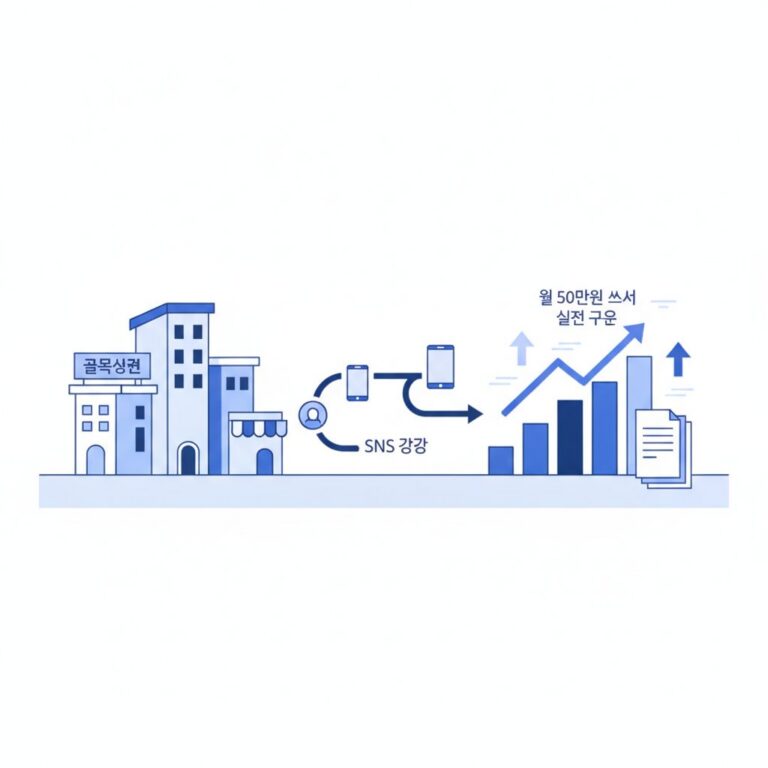 골목상권 자영업자가 SNS 광고로 월 50만 원 써서 매출 올리는 실전 구조
