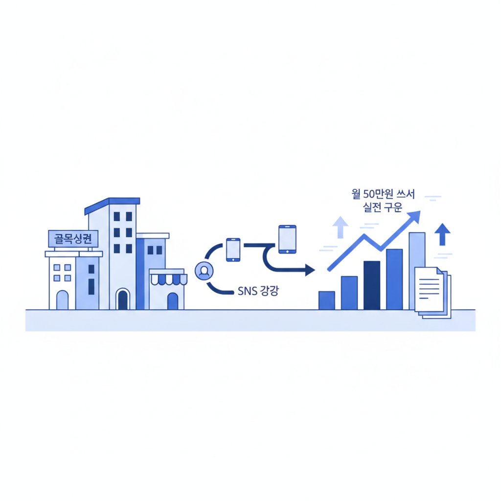 골목상권 자영업자가 SNS 광고로 월 50만 원 써서 매출 올리는 실전 구조